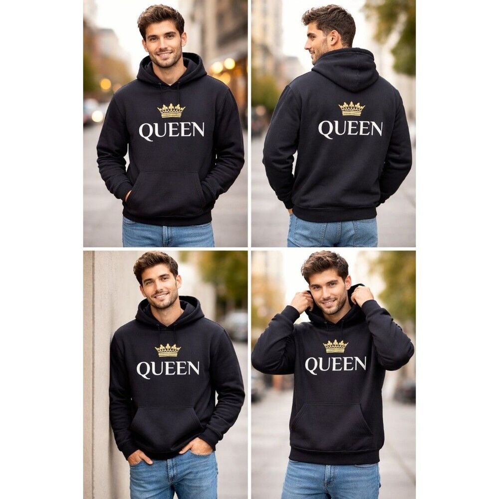 QUEEN hooded long sleeve Gildan sweatshirt Large